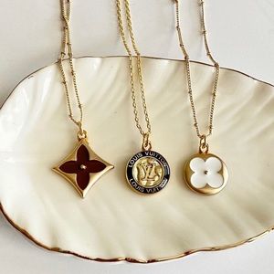 Villo & Co. Louis Vuitton Button Necklace
